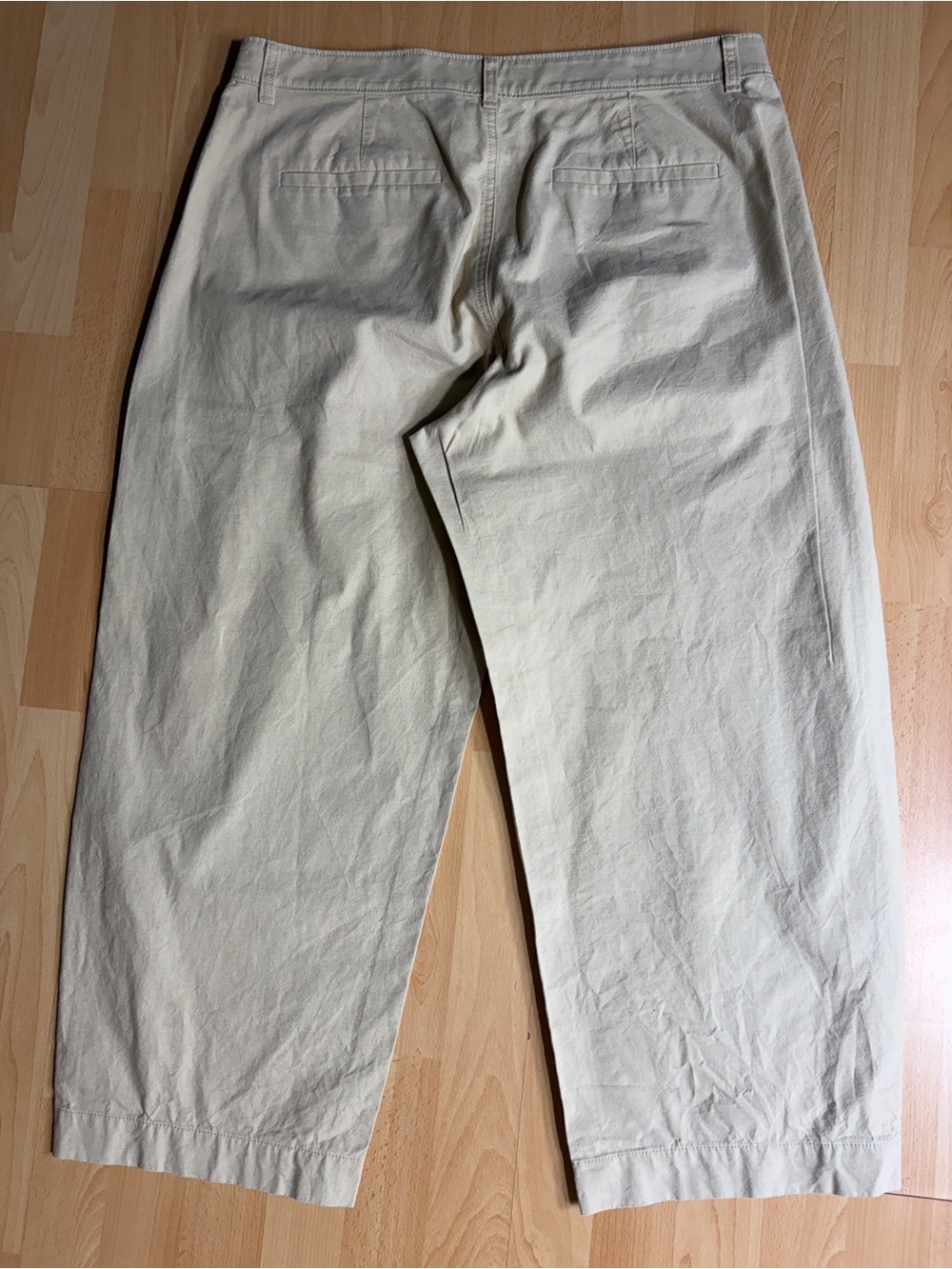J. Crew Barrel Leg Pant In Cotton Linen Blend in Coastal Khaki 31 - Picture 10 of 14